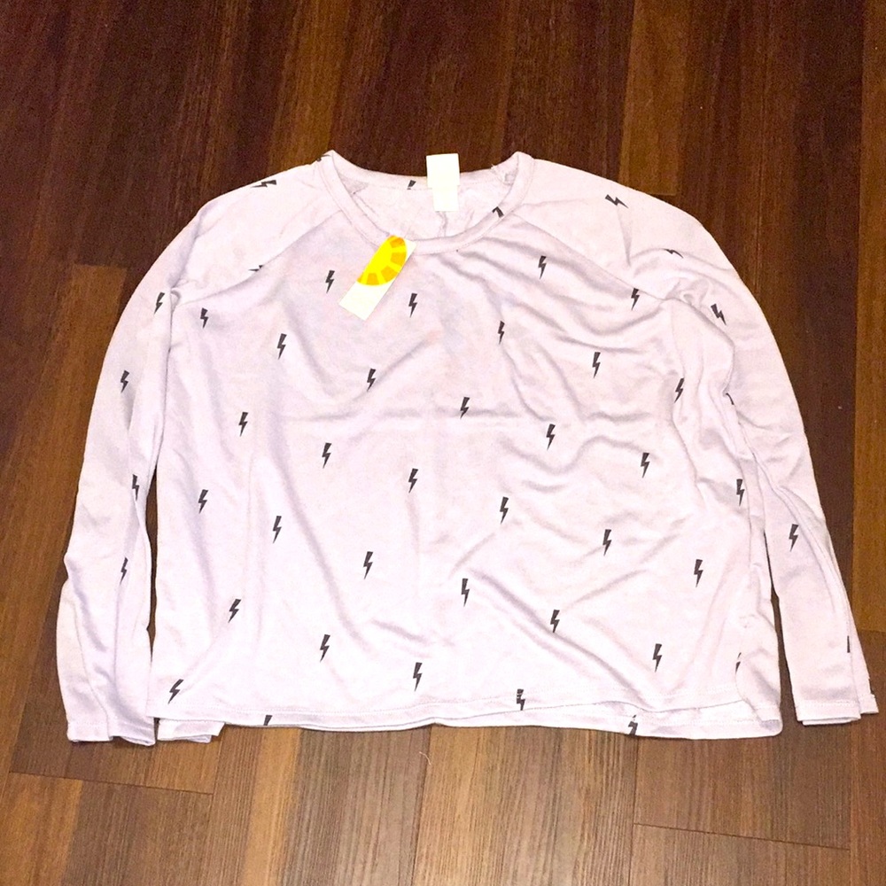 C&C California Lightning Bolt Lavender Sweatshirt NWT